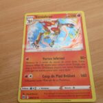 Simiabraz, Pokémon Flamme de type Feu et Combat, crinière enflammée et silhouette de primate