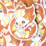 Flambino, le Pok&eacute;mon Lapin de type Feu de la r&eacute;gion de Galar
