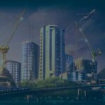 Vue aérienne d'une ville dense simulant l'urbanisme dans Cities Skylines 2.0